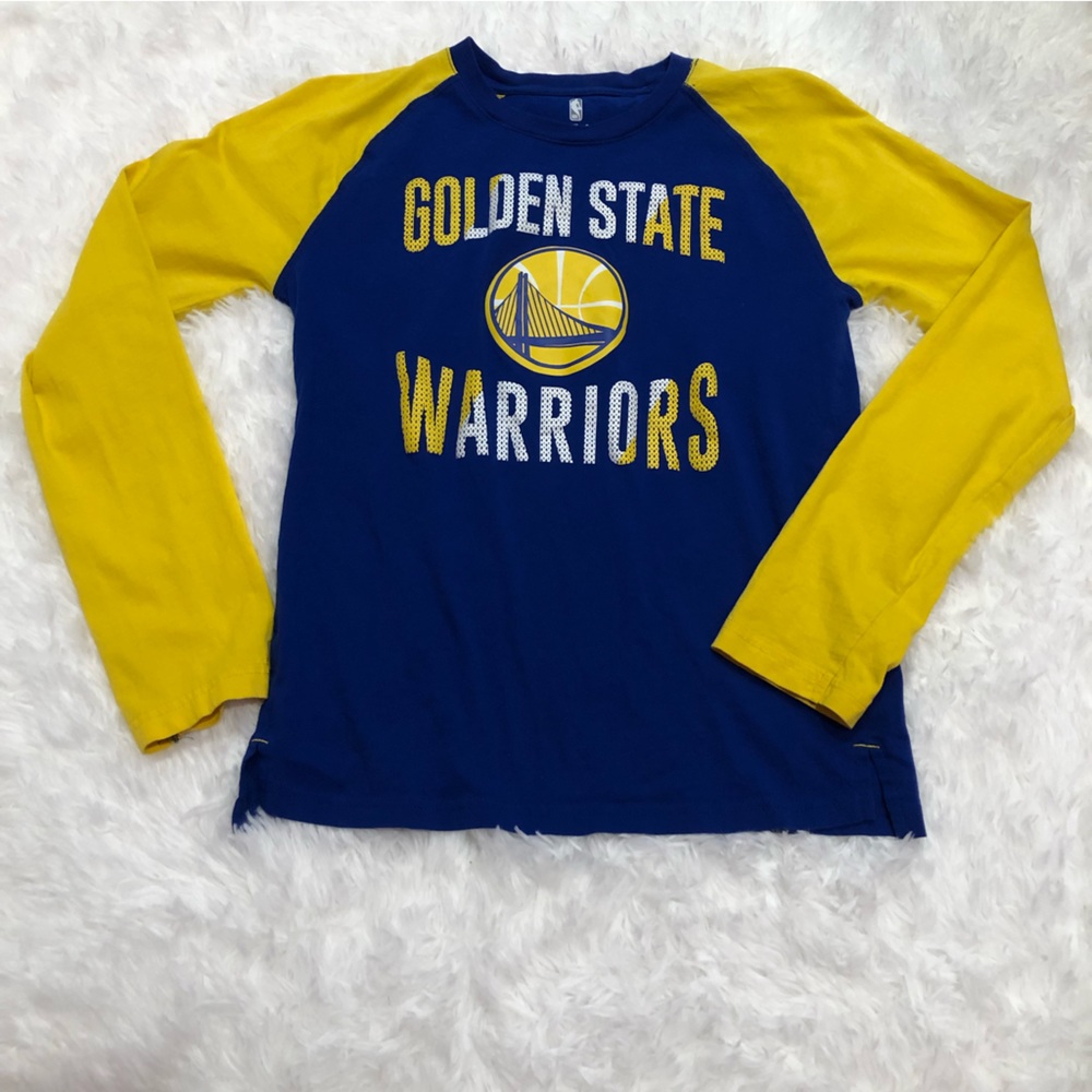 NBA Golden State Warriors long sleeve t-shirt boys size L 14-16